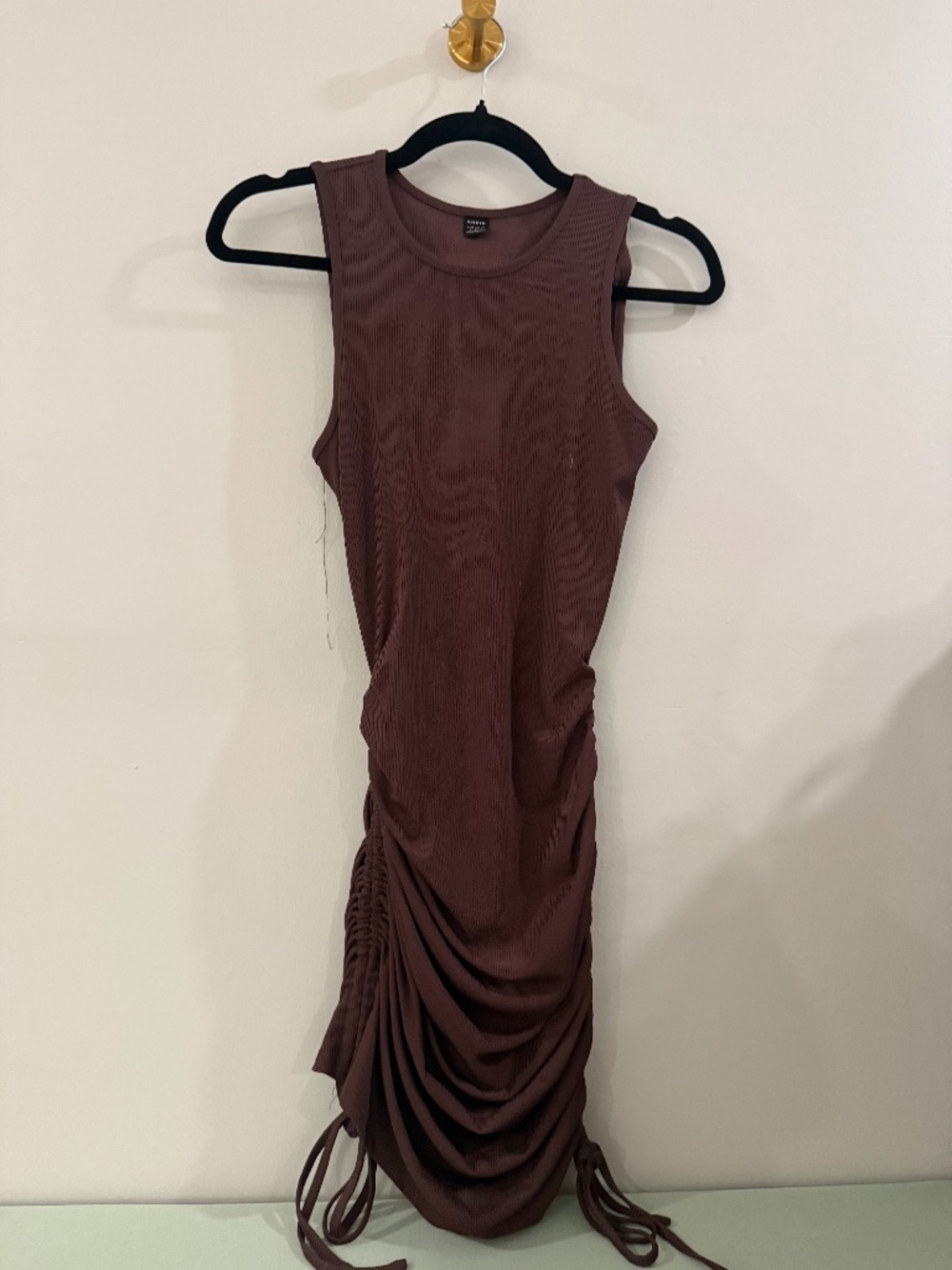 Brown - small- adjustable dress